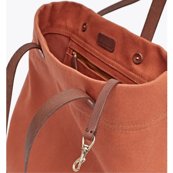🆕 Nisolo Amber Canvas/Leather Tote Bag - Picture 2 of 7